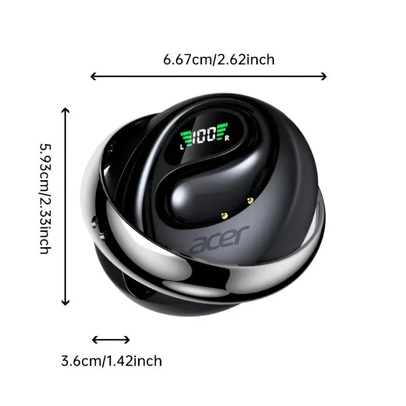 Wireless earbuds with condenser microphone and compact charging case, designed for comfortable everyday listening — view 4