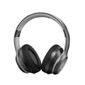 NNETM wireless over-ear headphones in black and gray with foldable noise isolating closed back design