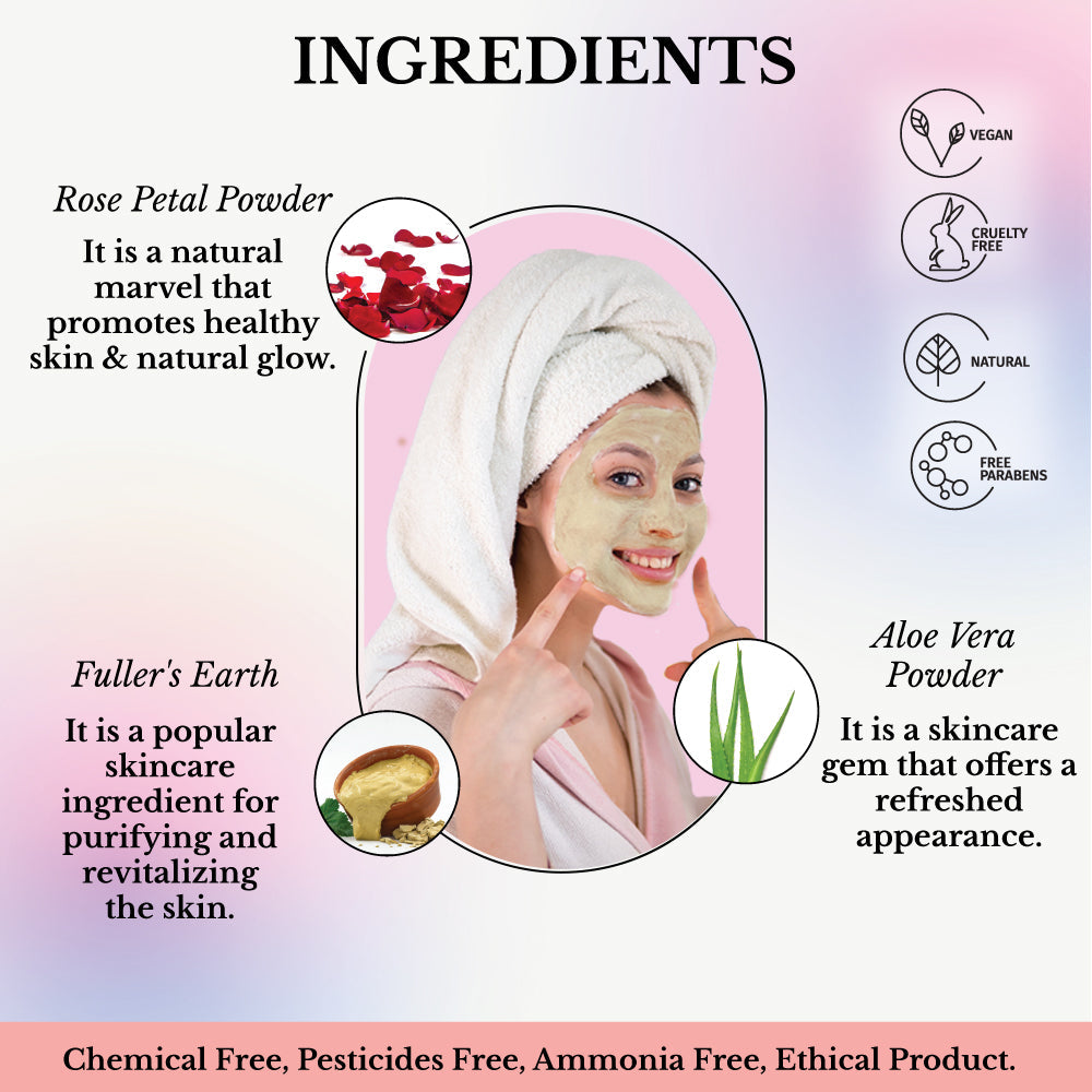 Fuller's Earth face mask powder sachets with reusable applicator brush and preparation tray in tin. — view 4