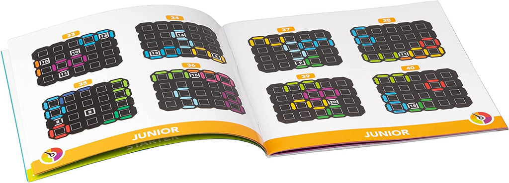 SmartGames IQ Digits logic puzzle board with colorful number pieces and challenge booklet for kids — view 3