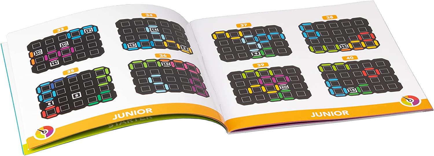 SmartGames IQ Digits logic puzzle board with colorful number pieces and challenge booklet for kids — view 3