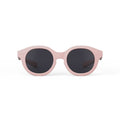 IZIPIZI toddler sunglasses in aqual green with retro square frames and a silicone strap