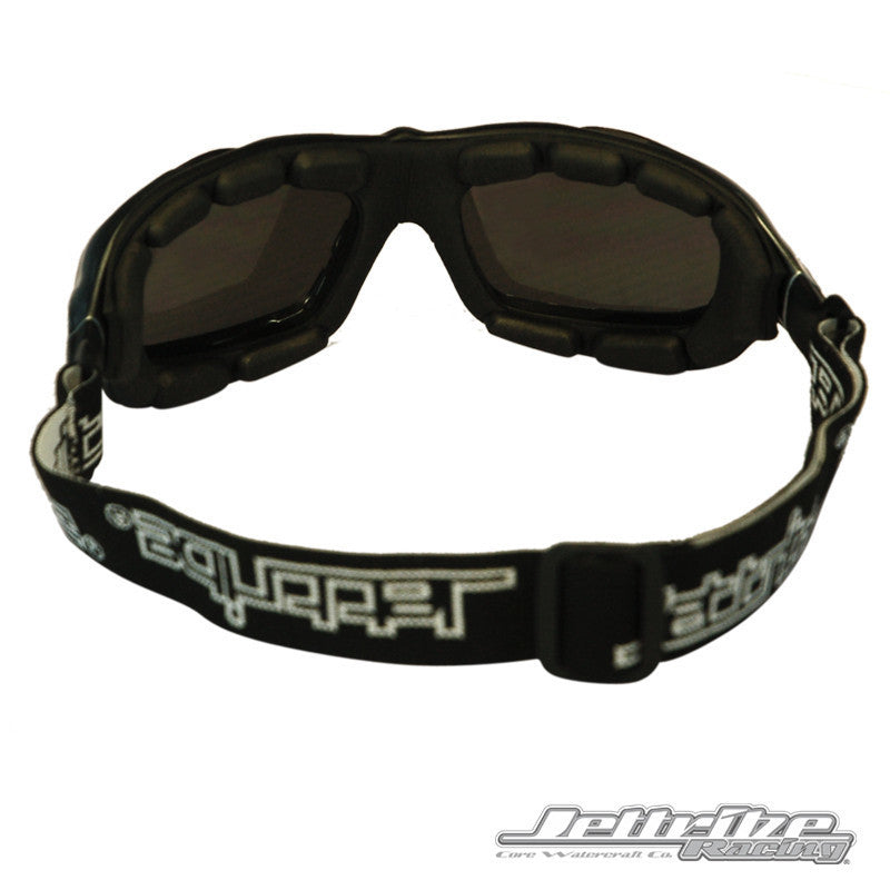 Storm trooper hybrid jetski goggles in black and aluminum frame with smoke tinted revo lenses — view 18
