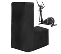 Black heavy duty treadmill cover made of waterproof Oxford cloth protecting home gym exercise equipment