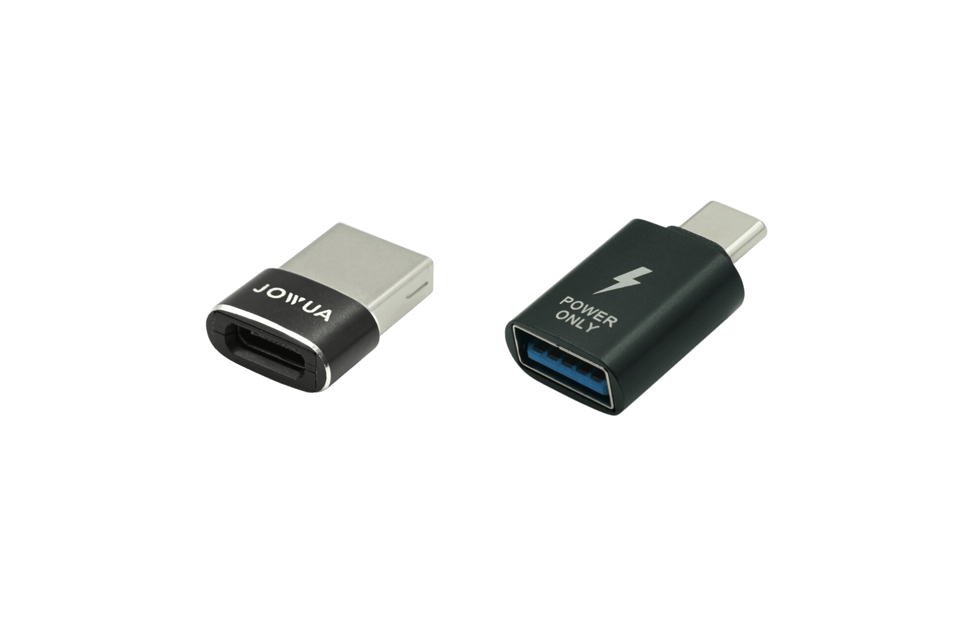 Apple Watch Tesla charging kit with compact metallic USB-C and USB-A converter adapters