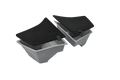 Model 3 trunk storage bins in black silicone with flush lids and convenient drawstrings