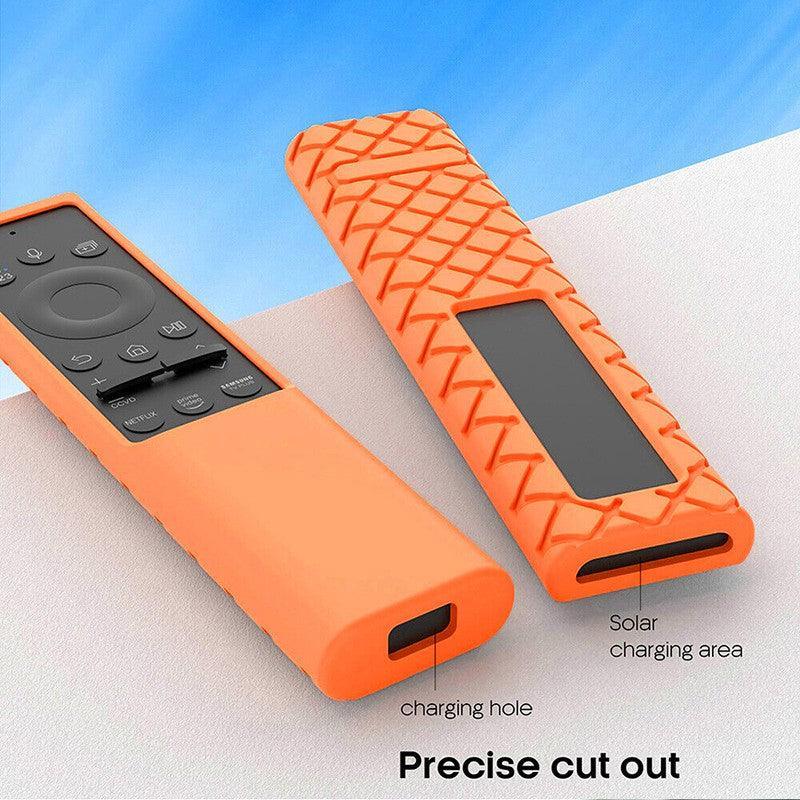 Black silicone protective remote control case for Samsung BN59 smart TV remote — view 4