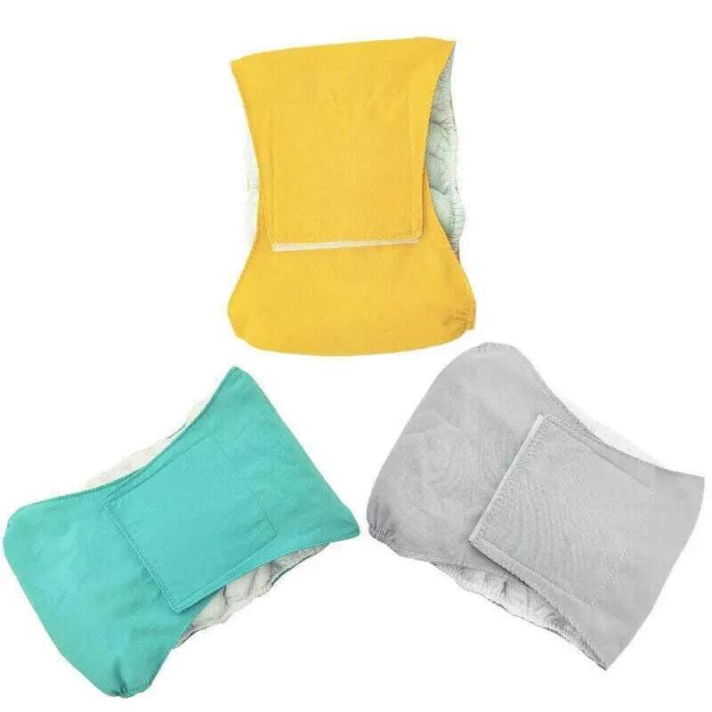 Washable cotton male dog belly wrap and sanitary nappy for medium puppies and senior dogs. — view 2