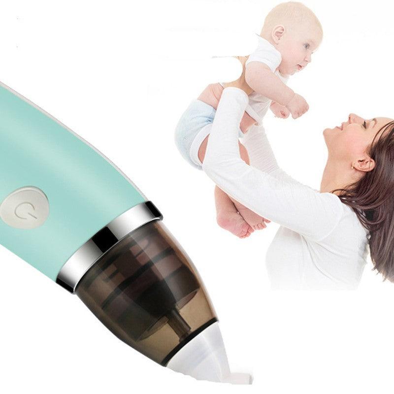 Electric baby nasal aspirator with soft silicone nozzle and USB charging cable for infant care — view 4