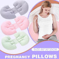 Adjustable maternity nursing pillow in breathable bamboo fabric for pregnancy waist support