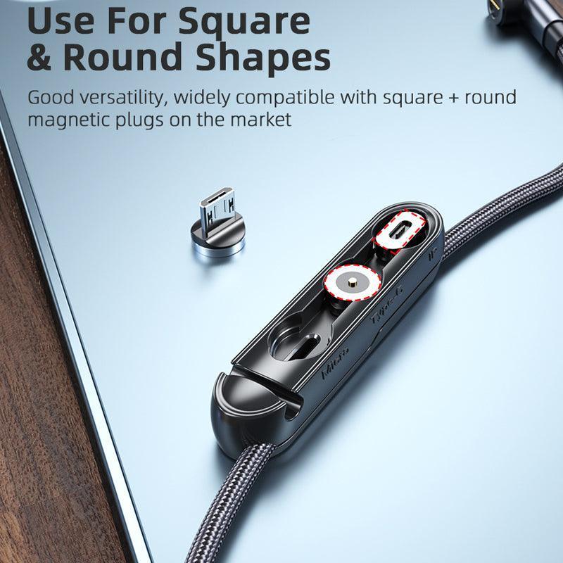 1m 2m Braided Charging Cable with Detachable Connectors for Type C Micro Lightning