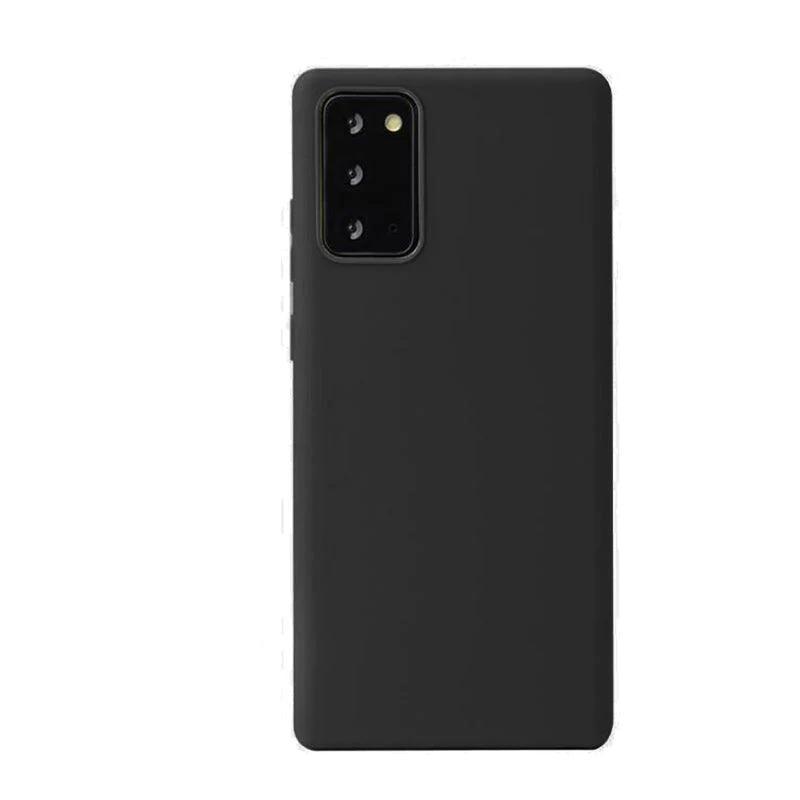 Black slim Samsung case with shockproof matte finish, showing rear camera cutout and sleek profile — view 2