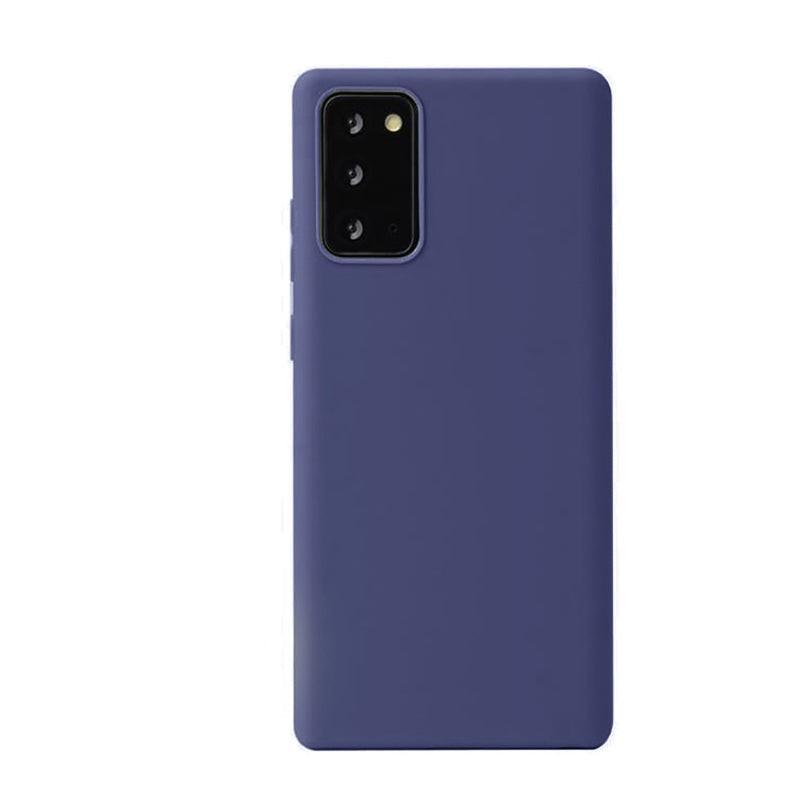 Dark blue shockproof slim phone case for Samsung Galaxy smartphones with a sleek minimalist protective profile — view 2