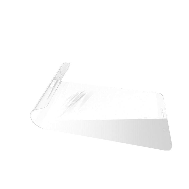 Clear hydrogel screen protector film for Samsung smartphones with cleaning kit accessories — view 2