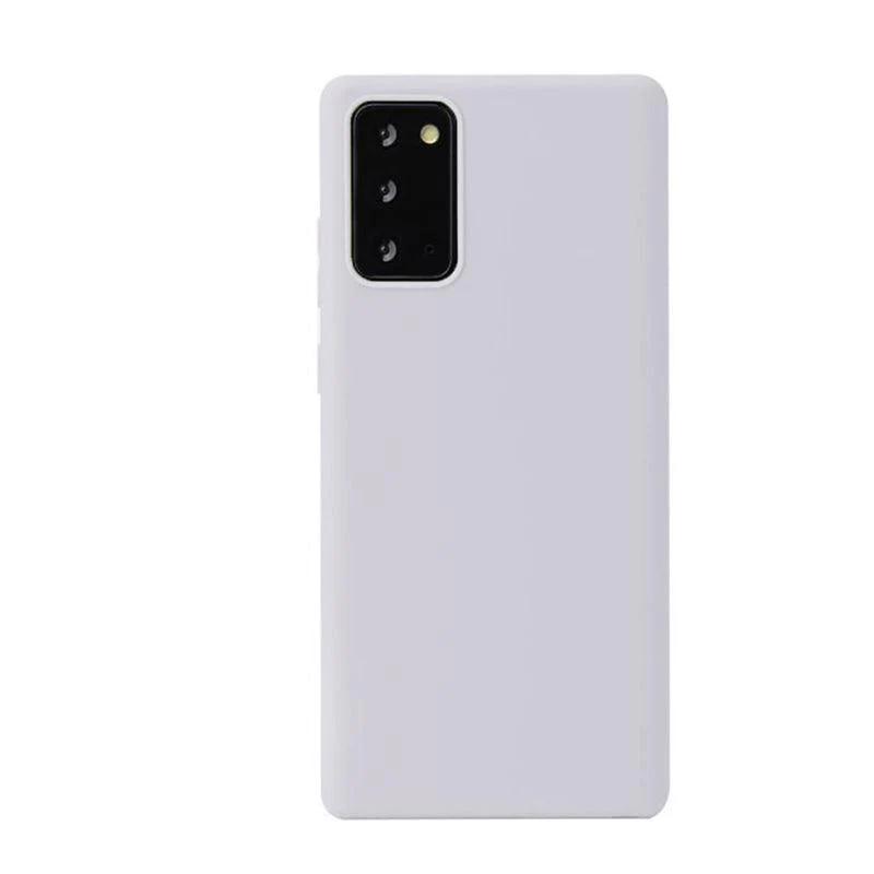 Frosted white shockproof slim phone case for Samsung Galaxy smartphones on a clean background — view 2