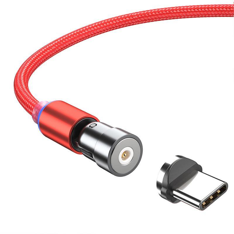 1m 2m Braided Charging Cable with Detachable Connectors for Type C Micro Lightning