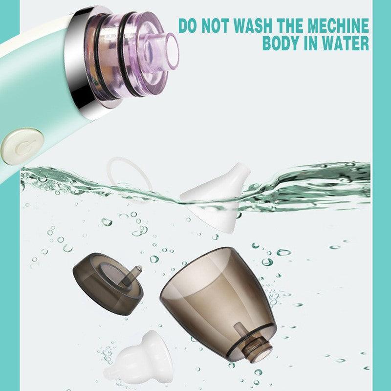 Electric baby nasal aspirator with soft silicone nozzle and USB charging cable for infant care — view 5