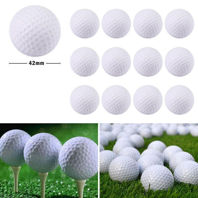 12 pack of polyurethane foam golf practice balls in mixed bright colors for indoor training. — view 5