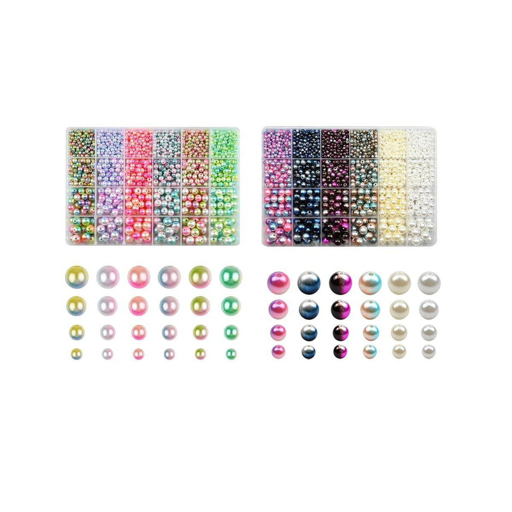 1890 piece colorful mermaid faded pearl bead set for DIY jewelry making and crafts — view 2