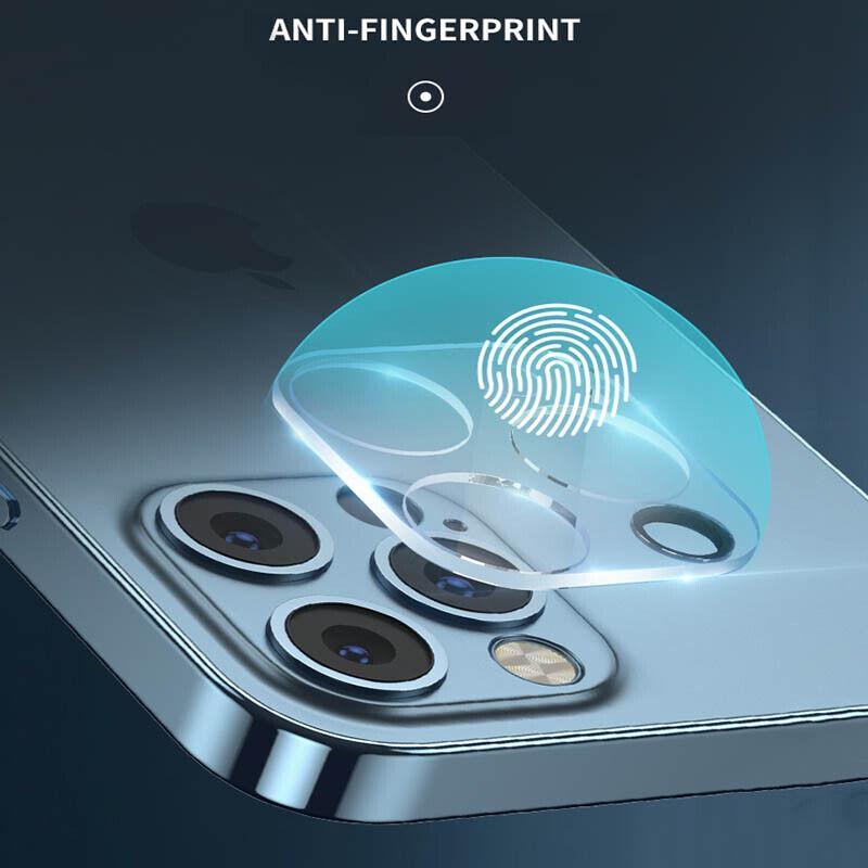 Transparent tempered glass smartphone camera lens protector showing clear anti-scratch defense design — view 5
