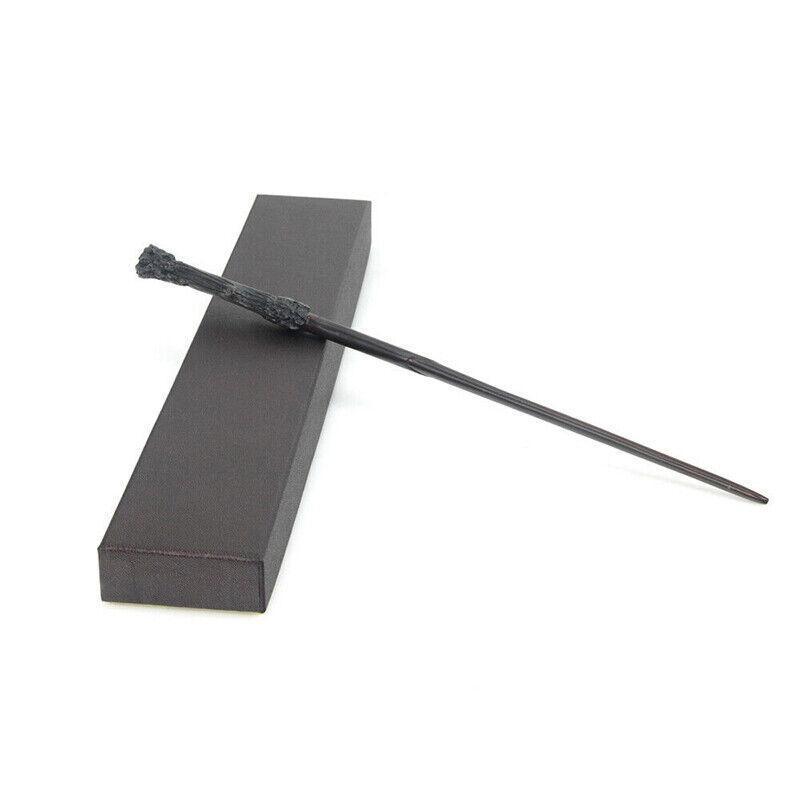 Premium resin magic wand with metal core inside an elegant black collector's gift box — view 3