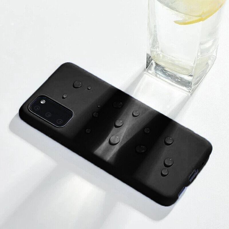 Frosted white shockproof slim phone case for Samsung Galaxy smartphones on a clean background — view 4