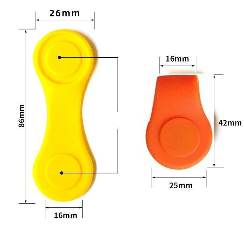 Silicone golf hat clip and magnetic ball marker holder designed for caps and golf apparel — view 3
