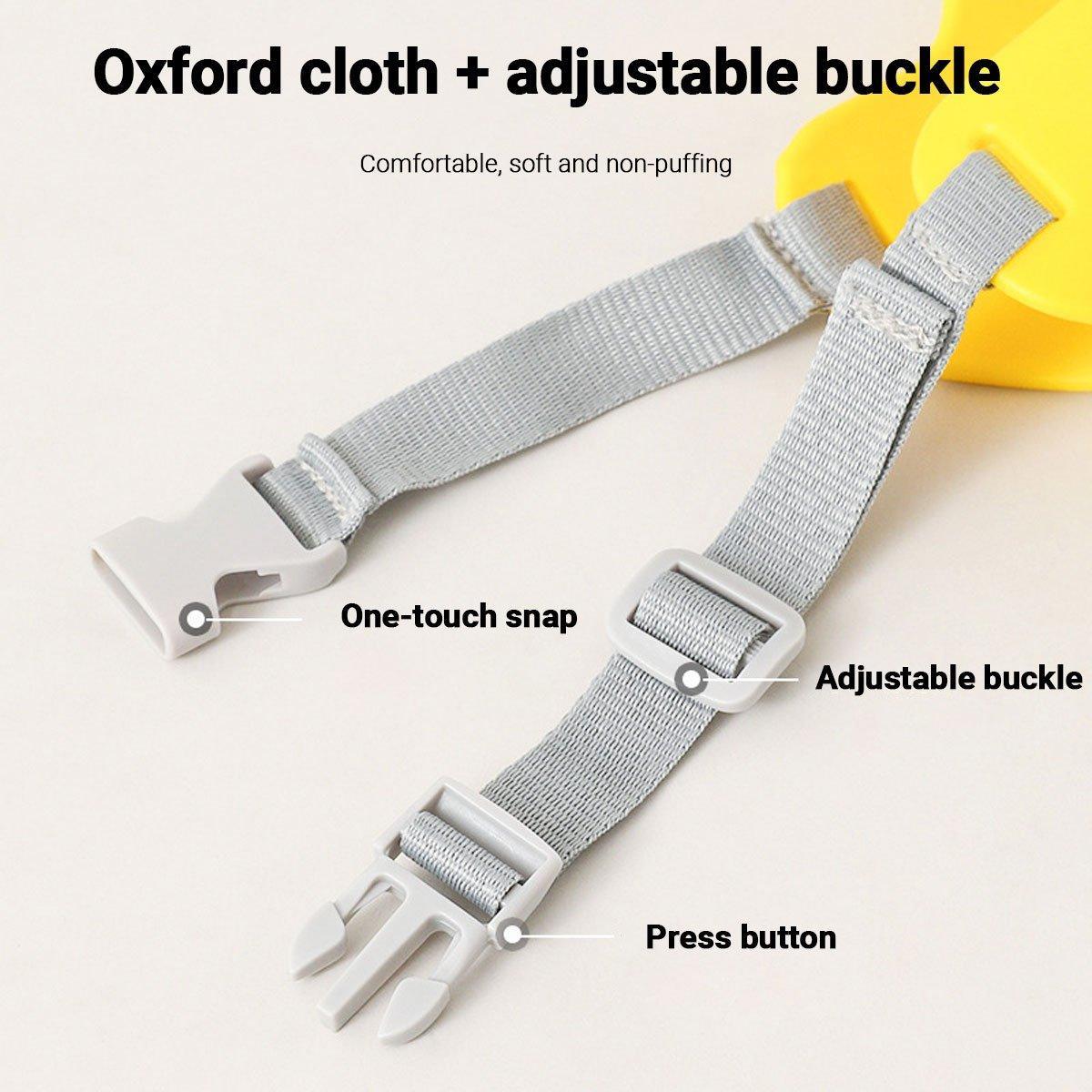 Yellow silicone duck bill dog muzzle with adjustable strap for safe pet training and bite control — view 4
