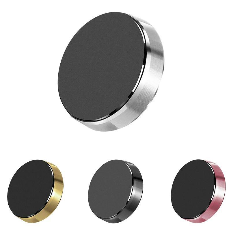 Compact magnetic car phone holder mounted on a dashboard, showcasing its slim 7mm profile. — view 2