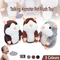 Fluffy interactive talking hamster plush toy nodding and mimicking voices for kids playtime