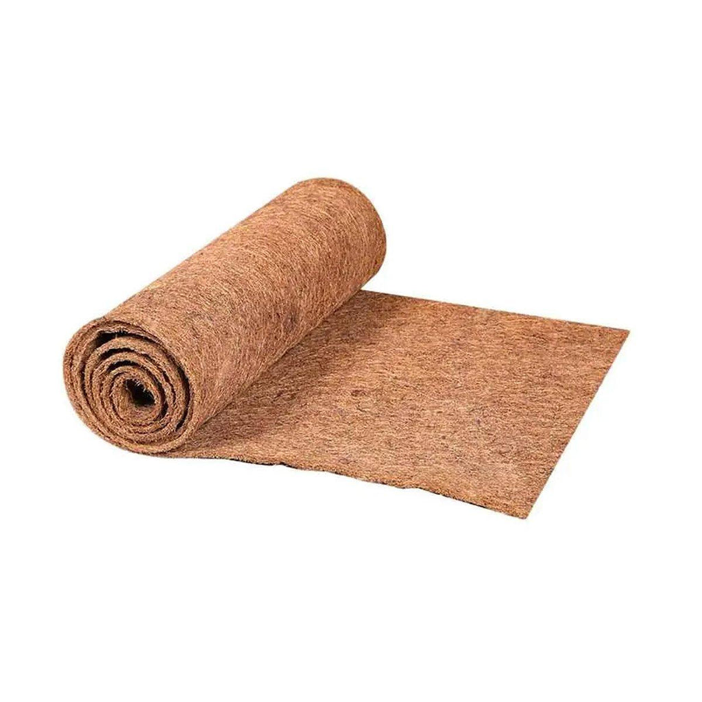 Brown natural coconut fiber reptile terrarium liner mat for tortoises and small pets — view 2
