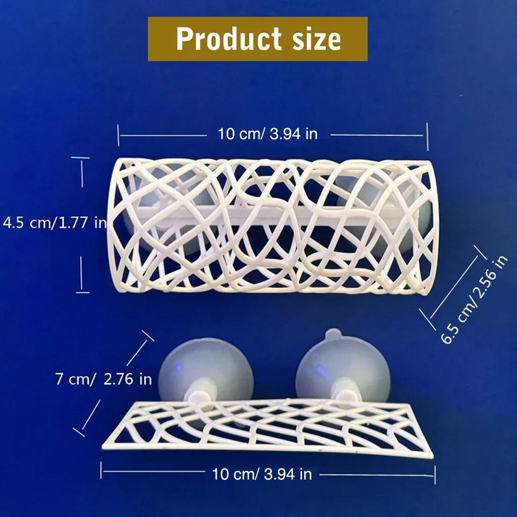 Silicone aquarium fish resting tunnel hideout for bettas and shrimp in black or white — view 3