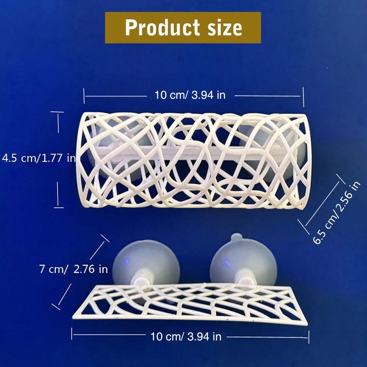 Silicone aquarium fish resting tunnel hideout for bettas and shrimp in black or white — view 3