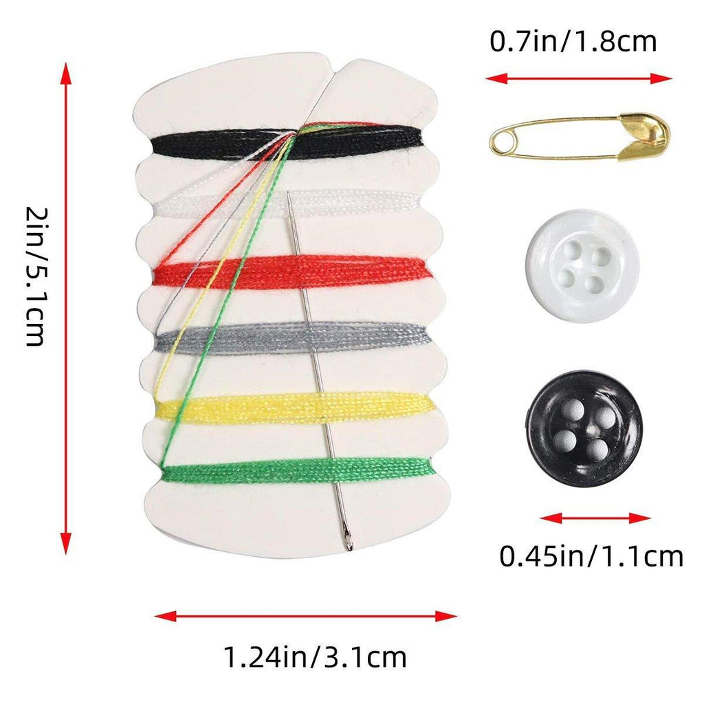 50 piece travel sewing kit with needle threads buttons and safety pin for hotel guests — view 3