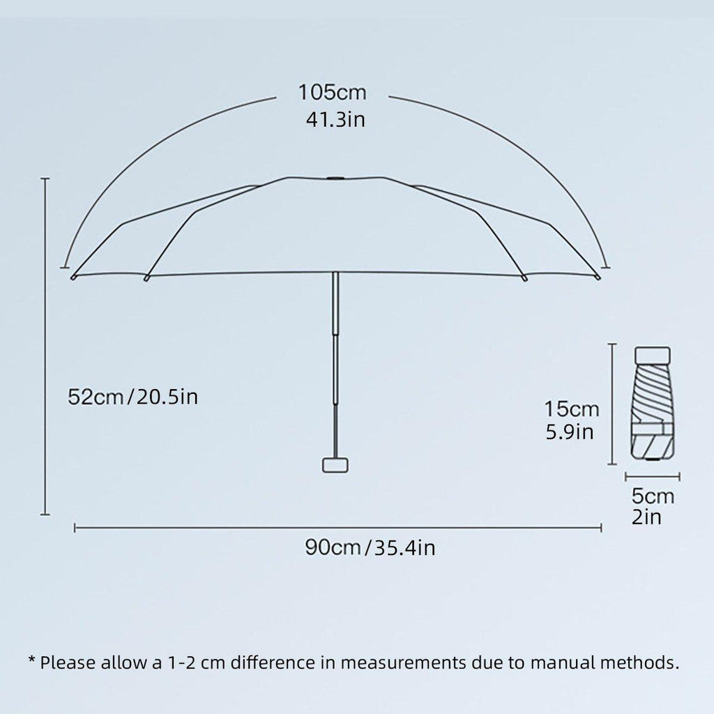 Ultra-light compact mini pocket umbrella featuring a colorful gradient canopy and windproof folding frame. — view 3