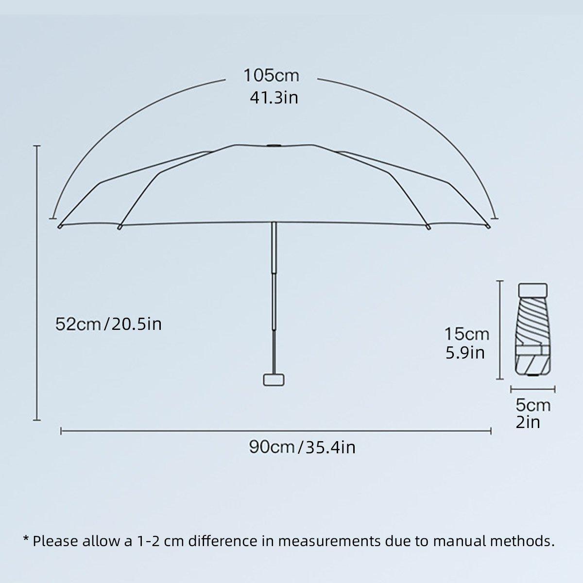 Ultra-light compact mini pocket umbrella featuring a colorful gradient canopy and windproof folding frame. — view 3
