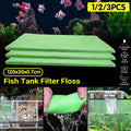 Light green double-layer aquarium filter sponge cotton pad for fish tanks and pond pumps