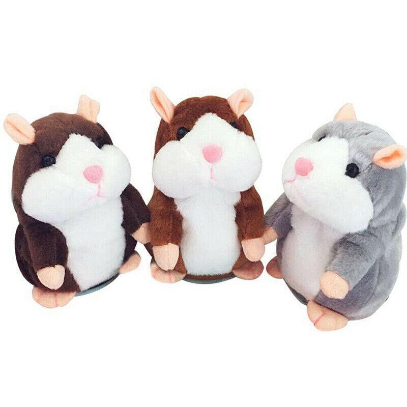 Fluffy interactive talking hamster plush toy nodding and mimicking voices for kids playtime — view 2