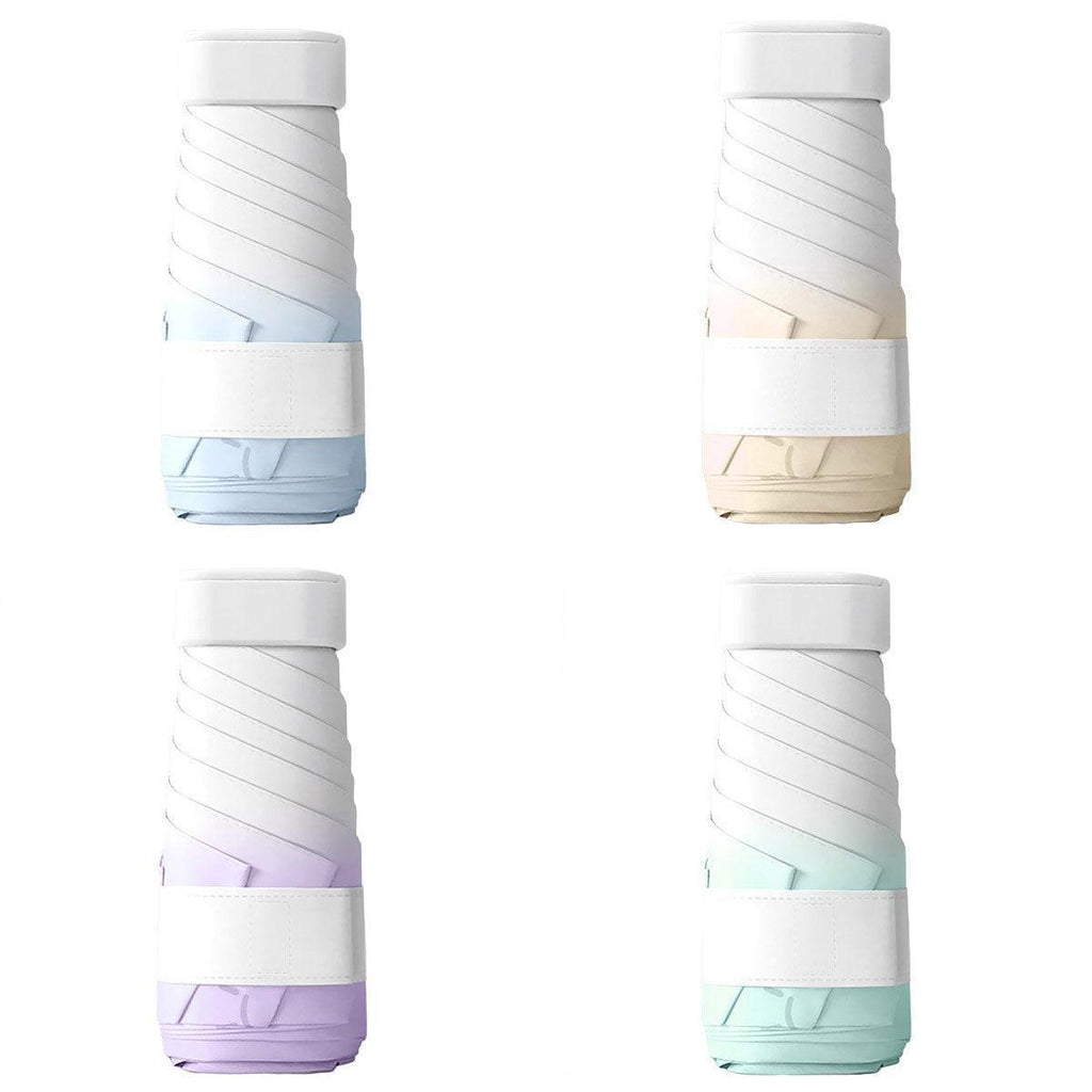 Ultra-light compact mini pocket umbrella featuring a colorful gradient canopy and windproof folding frame. — view 2