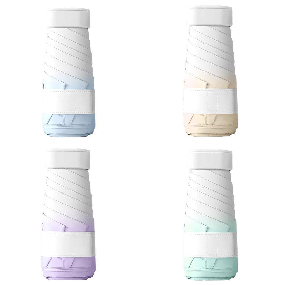 Ultra-light compact mini pocket umbrella featuring a colorful gradient canopy and windproof folding frame. — view 2