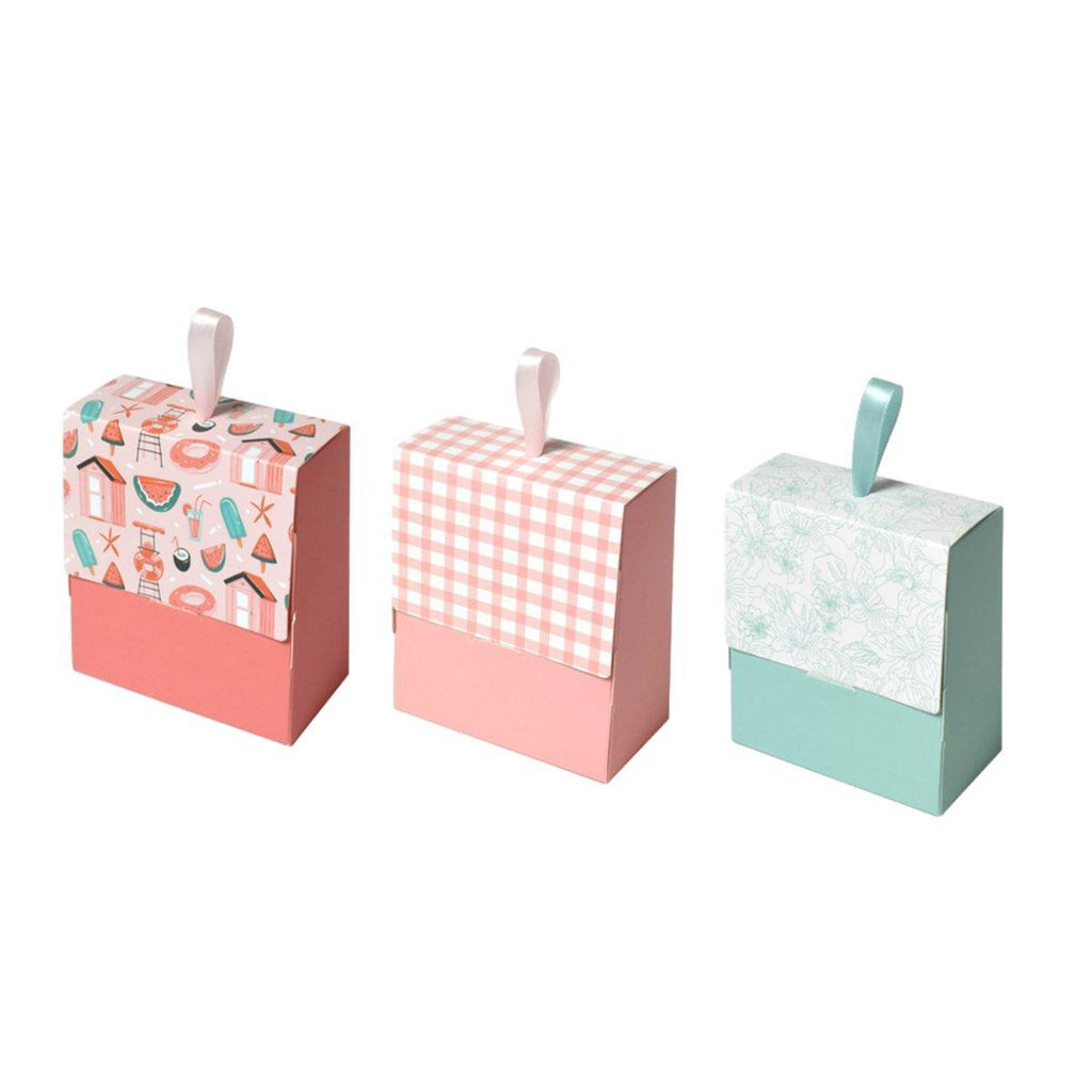 20pcs colourful mini gift boxes with ribbon pulls for party favours and small jewellery packaging — view 2