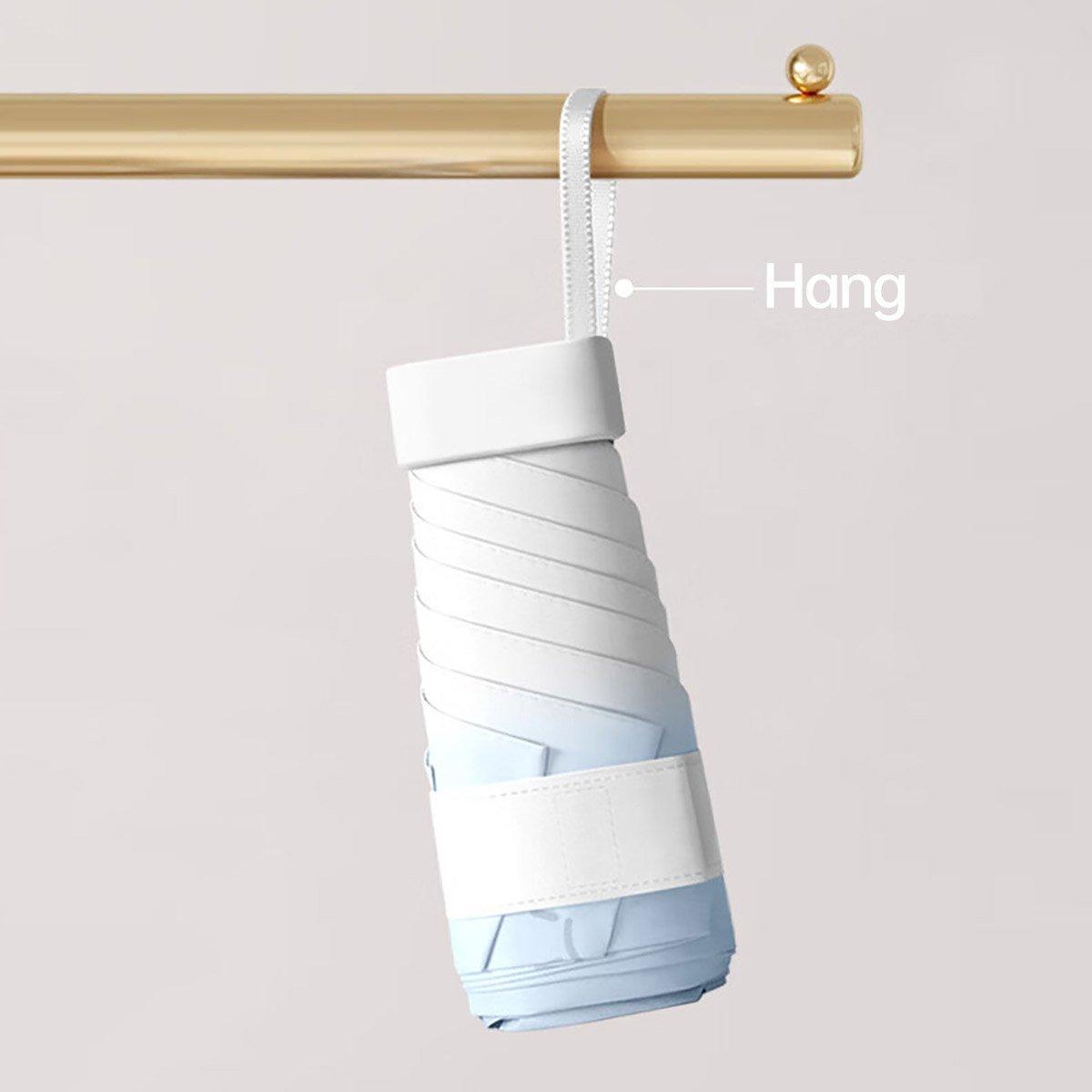 Ultra-light compact mini pocket umbrella featuring a colorful gradient canopy and windproof folding frame. — view 5