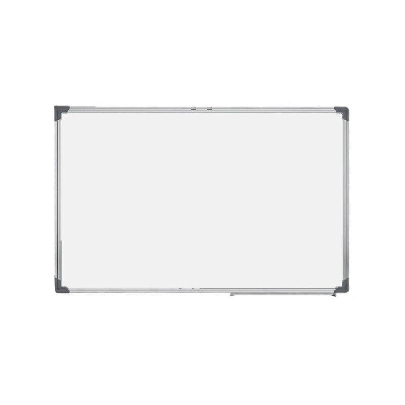 Portable magnetic dry erase whiteboard with aluminum frame marker tray and colorful eraser accessories — view 2