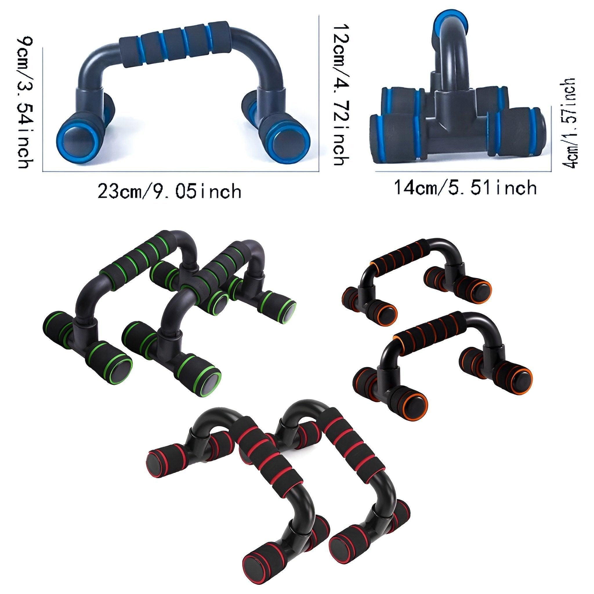 Ergonomic push up bars with non-slip foam grips for home fitness workouts — view 3