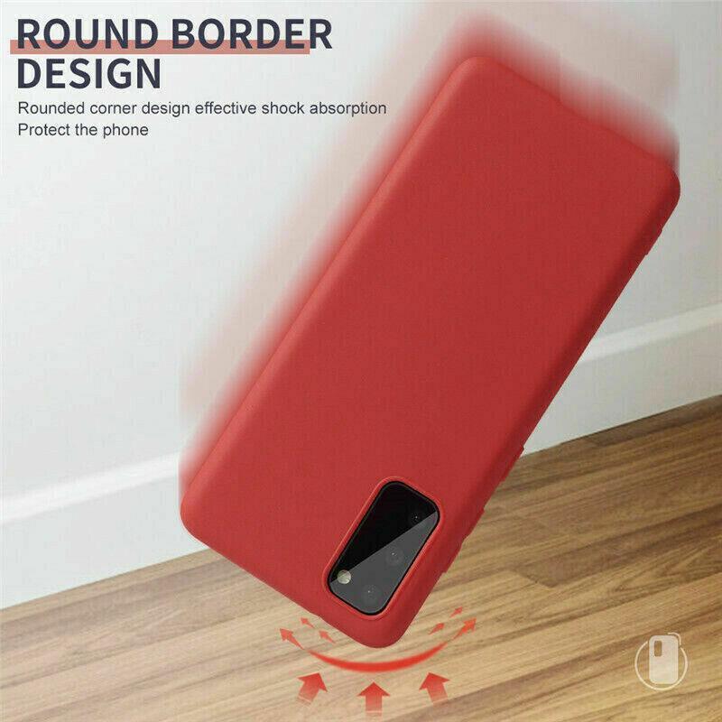 Sky blue slim shockproof phone case for Samsung Galaxy smartphones with fingerprint resistant matte finish — view 3