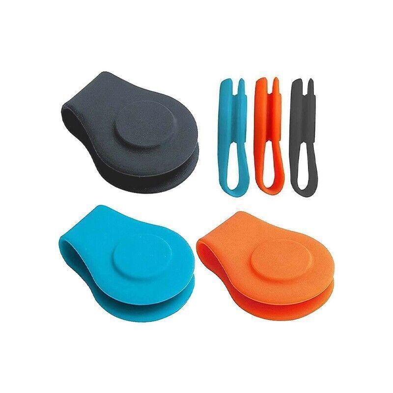 Silicone golf hat clip and magnetic ball marker holder designed for caps and golf apparel — view 5