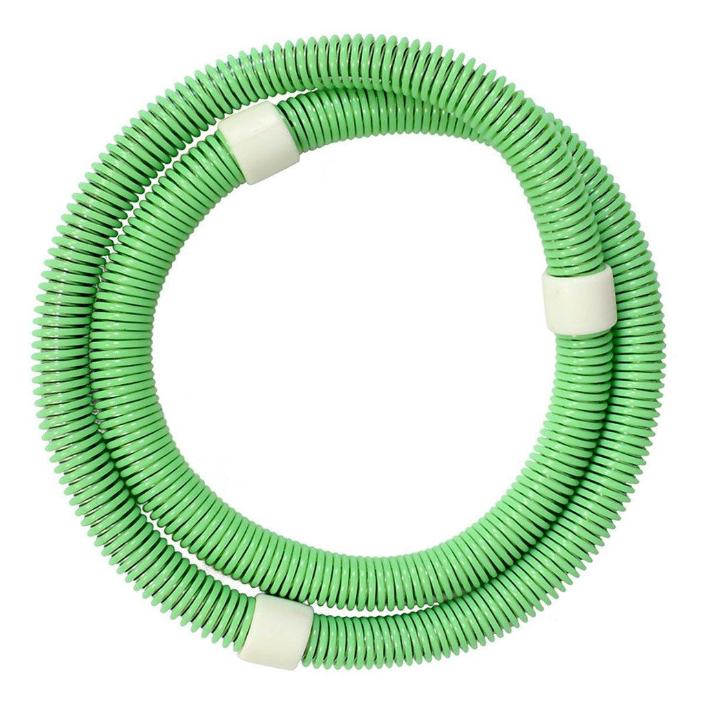 Soft weighted hula hoop in vibrant multicoloured flexible plastic showing adjustable spring resistance design — view 5