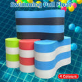 Professional swimming pull float and adjustable leg clip in solid EVA foam for posture correction training