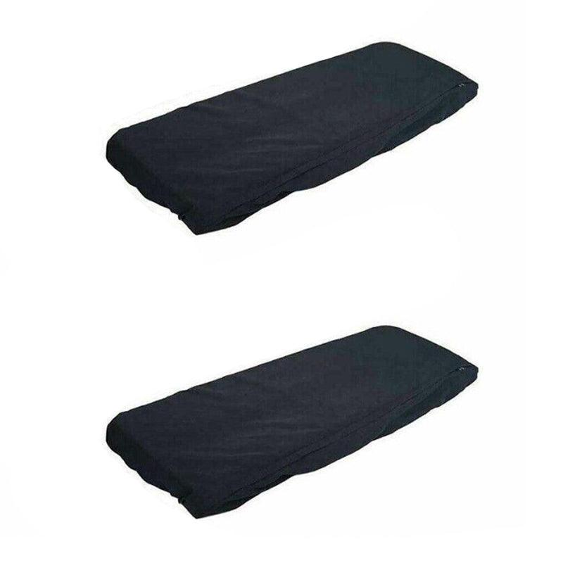 Black dust cover protecting an electronic keyboard, available in 61-key and 88-key sizes for digital pianos — view 2