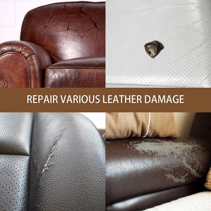 Advanced leather repair gel kit tube for restoring scratched sofas and automotive interior upholstery — view 3